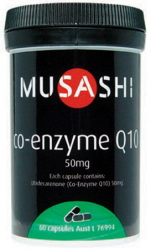 MUSASHI(ムサシ)/ コエンザイムQ10 / CoQ10 50mg x60カプセル